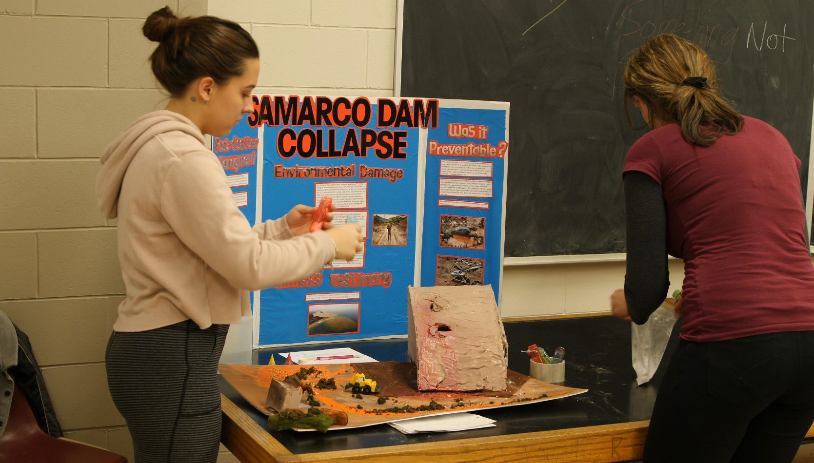 Photo of a student display at the tradeshow