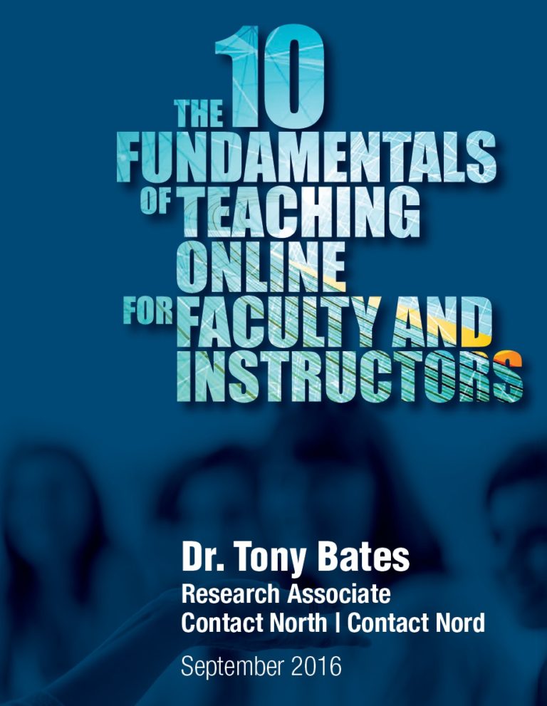 Cover of the 10 funamentals of teaching online for faculty and instructors