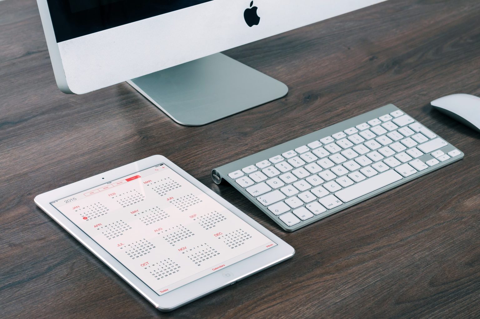Calendar on iPad and Mac Desktop