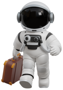 Astronaut with briefcase 