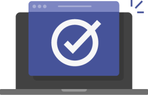 Successful TDX ticket submission on laptop.